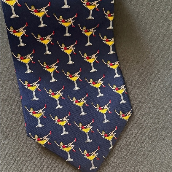 Josh Bach Navy Martini Girls Tie - Picture 2 of 4